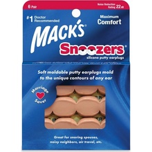 Mack's Snoozers Silikónové štuple do uší 6 párov