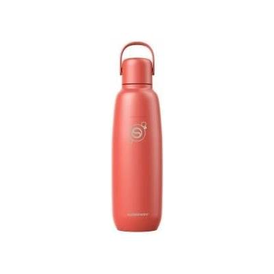 SodaStream Fizz & Go Stainless Steel Soda Bottle 0.9L Double Wall Insulated Thermos Bottle Keeps Hot & Cold for Carbonated Drinks Compatible with DUO, TERRA, ART, ENSO, Papaya Orange - 1062418440