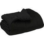 Pure Line Home Зимна двулицева олекотена завивка Soft Duo Winter от микрофибър, черна