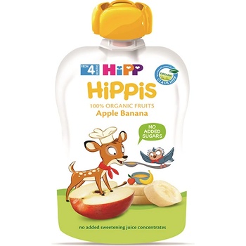 Image 1 of HiPP Био Плодова закуска ябълка и банан 100 гр. - 4+ месеца
