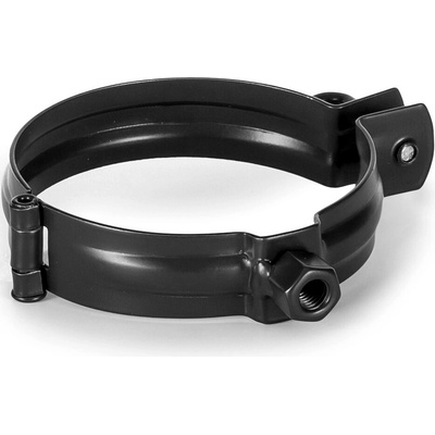 Evromat Objímka M10 pre odkvapový zvod 100 mm pozink lak RAL 9005 čierna