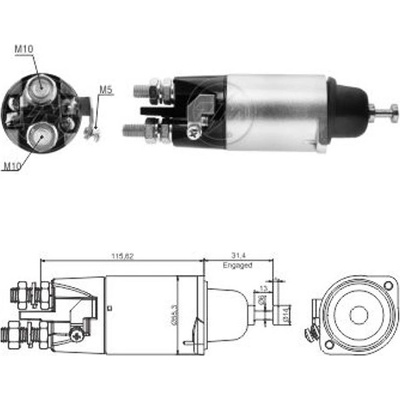 Spínač startéru - Mitsubishi M9T66171