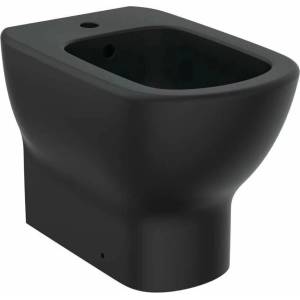 Ideal Standard Tesi матово черно биде за пода, стоящо до стената (T3540V3)