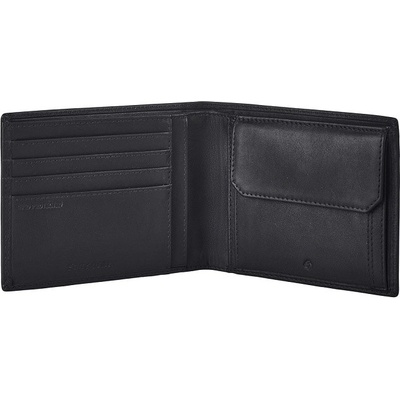 Pánska kožená peňaženka Samsonite Attack 2 SLG 015 - Billfold 4Cc + 2C + C [123999] - 09 Black SA