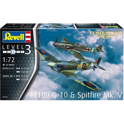 Revell ModelSet 63710 Bf109G-10 Spitfire Mk.V 1:72