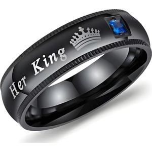 HARAHU Пръстен Her King - Черен / 52mm KP31776