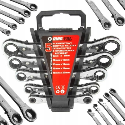 Mar-Pol Račňové kľúče 5ks 6 - 22mm M58600