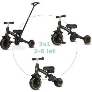 Qplay Триколка Stager 3в1 Platinum, 2-6 години (T80_Platinum)