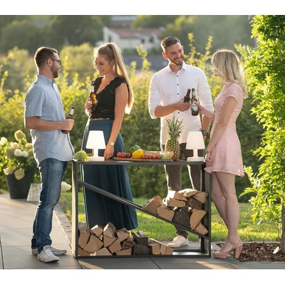 Westmann Rack 2 oceľový stojan na drevo 115 x 35 x 80 cm