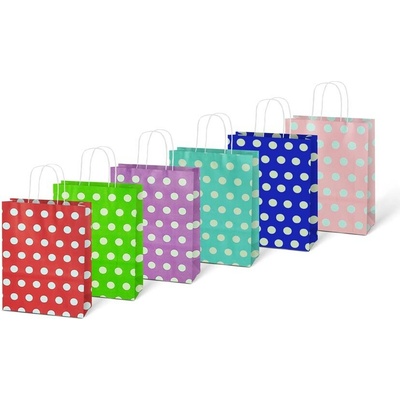 MFP paper Taška MFP dárková S kraft 150x210x80 puntík mix 5251325