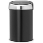 Brabantia Кош за отпадъци с докосване TOUCH BIN 3л, черен, Brabantia (BRAB364440)