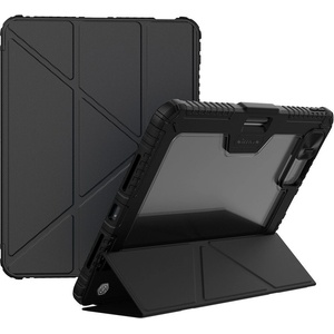 Apple NILLKIN Bumper Leather Case Pro калъф за iPad Pro 11 (2025) / 11 (2024) със слайд капак за камера и Origami стойка