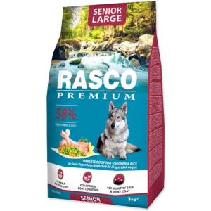 Rasco senior Large храна за кучета пиле с ориз 3 кг (1704-10634)