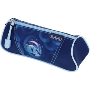 Herlitz Ученически несесер празен, тристенен, Dolphin Ride - Herlitz