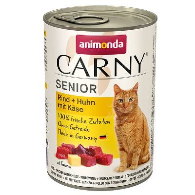 Animonda Carny Senior - Hovädzie, kuracie + syr 400g