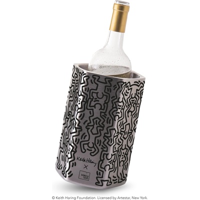 Vacu Vin Chladicí nádoba na víno HIVE nerez edice Keith Haring 36504606 – Zboží Dáma