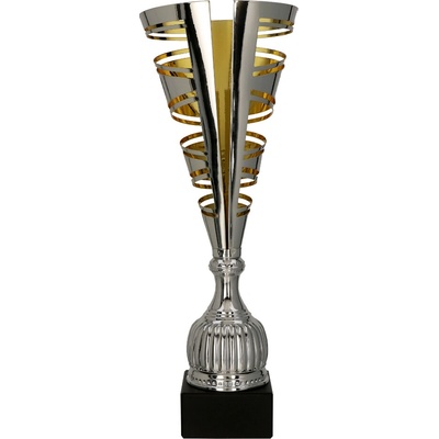 Kovová trofej Zlato-stříbrná Výška: 54 cm 19,5 cm