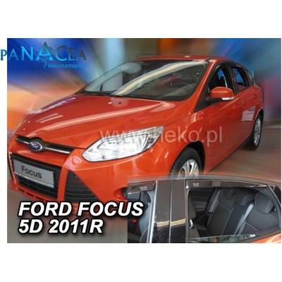 Deflektory Heko Ford Focus III HTB Sedan 2011 - 2018 predné + zadné