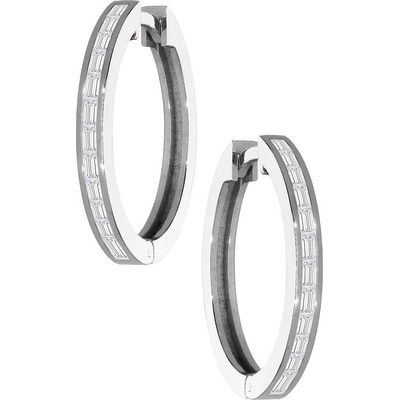 Zlaton náušnice bílé zlato s diamanty 000600812232