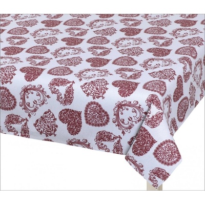 Brotex Ubrus krajkové srdce 140x200cm