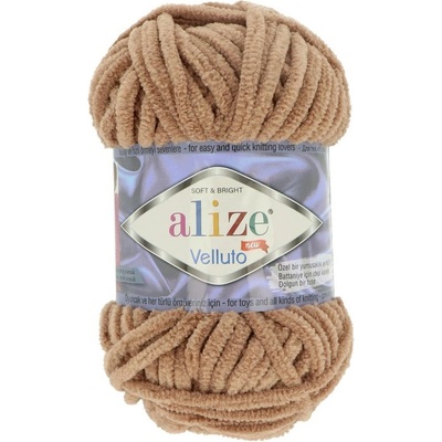 Alize Velluto 329 hnědé latte