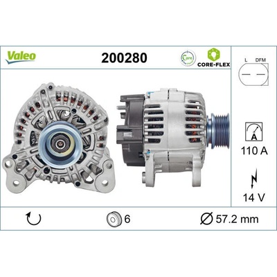 generátor VALEO 200280 VA 200280