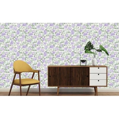 Луксозна флизелинова тапета лилави рози
