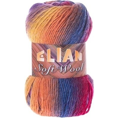 VSV Pletací příze Elian Soft Wool 808 - oranžová