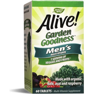 Nature's Way Alive Garden Goodness Men's Multivitamin, 60 таблетки, Nature's Way