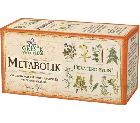 Grešík Devatero bylin Metabolik 20 ks