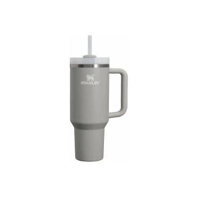 STANLEY 1913 Quencher H2.0 Flowstate Drinking Bottle with Straw 1.2L - Thermo Mug Cools 11 Hours - 48 Hours Ice Cold - Dishwasher Safe - Thermos Bottle BPA Free - Stainless Steel Drinking Cup - Ash - 100000108430