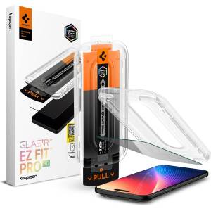 Spigen Стъклено защитно покритие с определен ъгъл на виждане за дисплея за iPhone 17 Air - Spigen Glass tR EZ Fit Pro HD Privacy Tempered Glass (AGL09871)