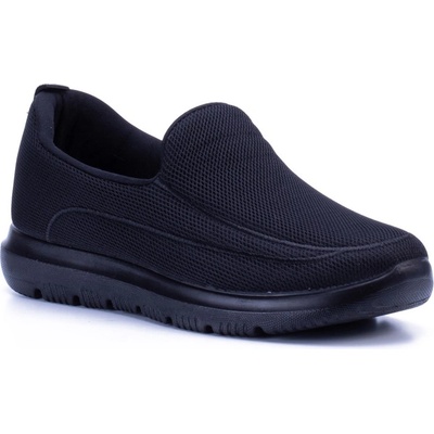 Johns Athletic Мъжки спортни обувки от текстил 1124 - Черни #367450 (367450_Черно)