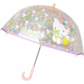 CYP BRANDS Чадър Cyp brands Flowers Hello Kitty umbrella - Multicolor (Transparent)