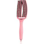 Olivia Garden Fingerbrush Boar & Nylon Четка за коса с влакна от найлон и глиган Soft Pink