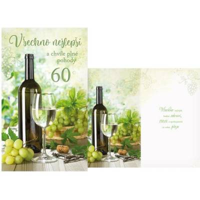 UNIPAP přání k narozeninám 60 M11-564 T PRANI_T_2403 549725