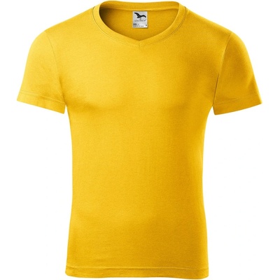 MALFINI Malfini slim fit v-neck 146 / Мъжка тениска с v-образно деколте - жълта xl (1460416)