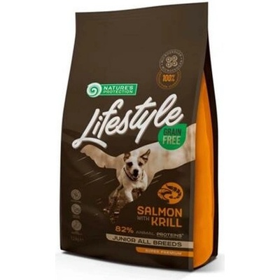 Nature's Protection Lifestyle dog junior all breeds losos & krill 1,5 kg