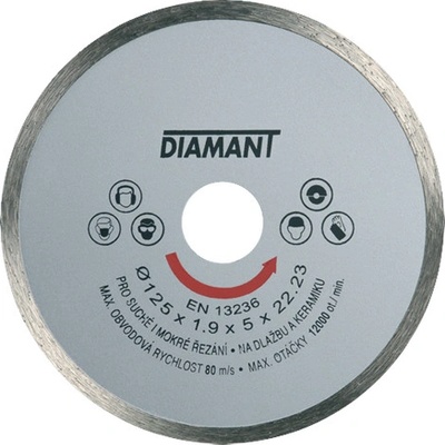 Diamantový kotouč plný STANDARD 180mm