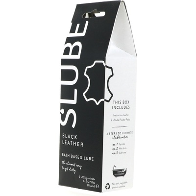 Slube Black Leather Bath Based Lube 2x125g