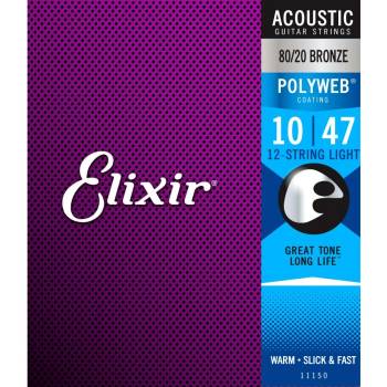 Elixir POLYWEB Extra Light, Струни за акустична китара 10-47 (PW10-47A)