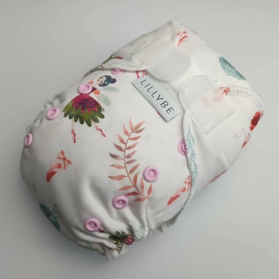 Lillybe kapsová plena nepropustná víly na bílé