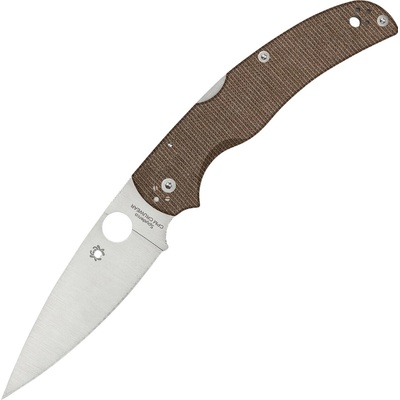 ! Spyderco Native Chief Brown Canvas Micarta CPM CRU-WEAR C244MPCW