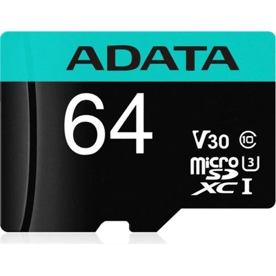 ADATA microSDXC 64GB UHS-I/CL10/V30/A2 (AUSDH64GUI3V30G-R)
