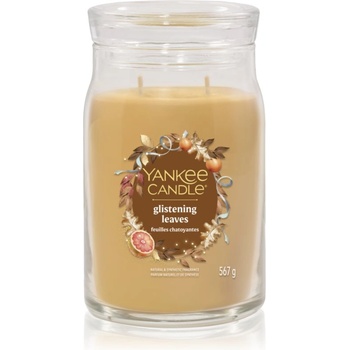 Yankee Candle Glistening Leaves ароматна свещ Signature 567 гр