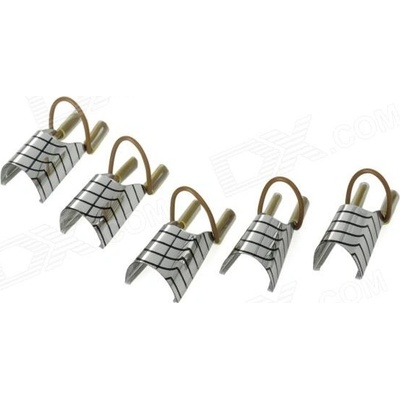 Nehtyprofi Kovové šablony stříbrné na nehty 5 ks