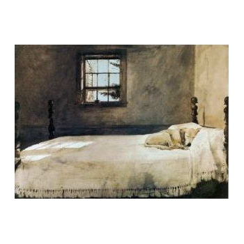 Obrazy - Wyeth, Andrew: Master Bedroom - reprodukce obrazu o rozměru 65 x 50 cm.