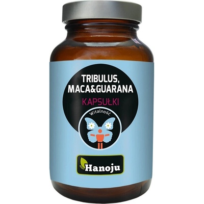 Hanoju Трибулус 200 mg + Мака 200 mg + Гуарана 100 mg - Енергия, тонус и либидо, 90 капсули (784491 (298090) HANOJU)