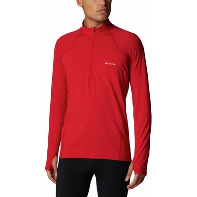 Columbia Midweight Stretch Long Sleeve Half Zip mountain red