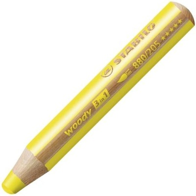 Stabilo woody 3 in1 viacúčelová farbička žltá 880 205